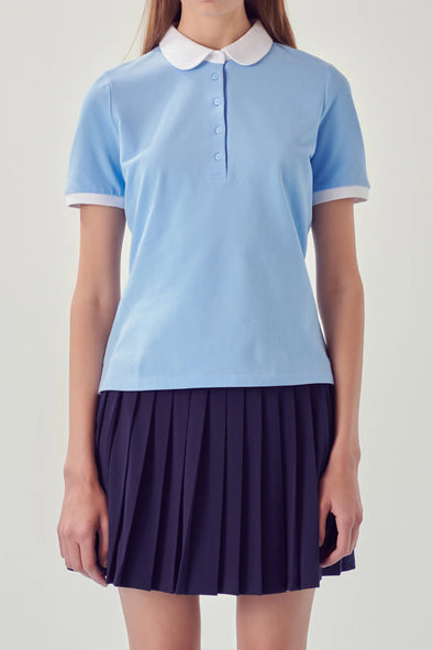 English Factory Solid Sportswear Knit Polo Shirt