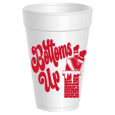 Bottoms Up Styrofoam Cups