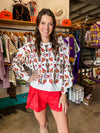QOS Nutcracker & Candy Cane Sweatshirt