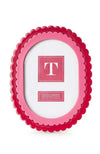 Two's Company Pink/Dark Pink Double Scallop Edge Frame
