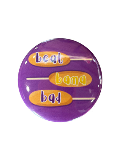 L. Ellis Designs Corndog Beat Bama Button