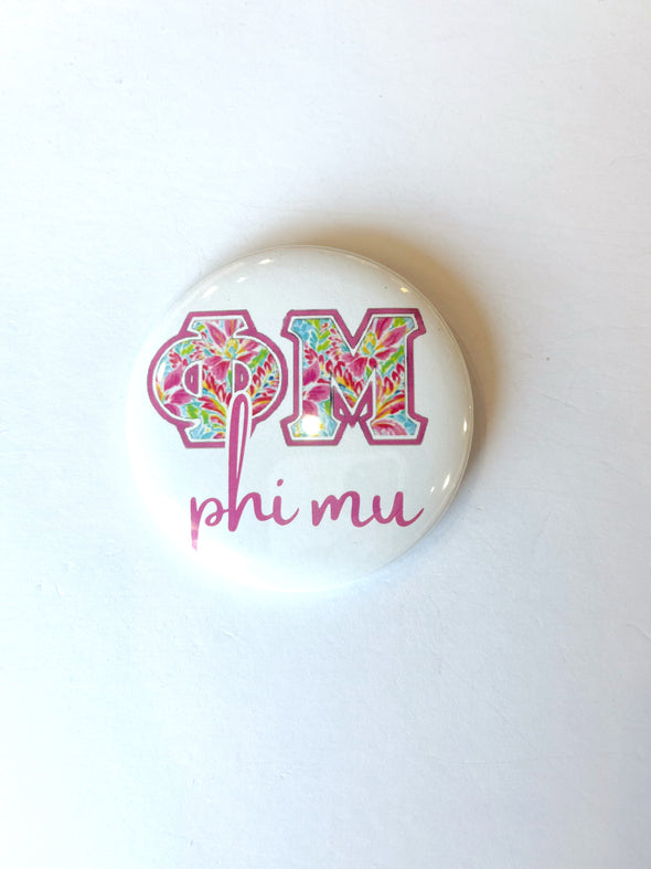L. Ellis Designs Phi Mu Buttons