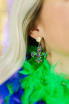 Taylor Shaye Mardi Gras Sequin Fleur De Lis