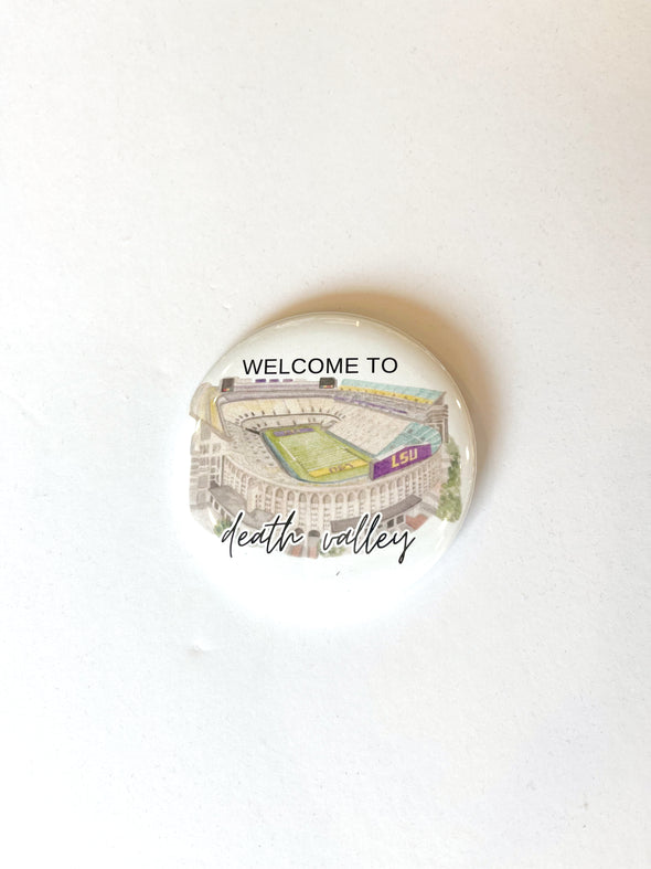 L. Ellis Designs Welcome to Death Valley Button