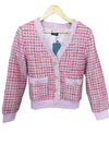 Fate Pink Tweed Cardigan