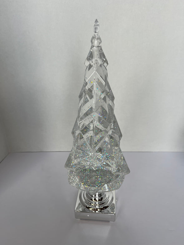 180 Degree Lighted Swirl Tree on Base