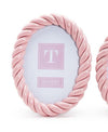 Two's Company  6 1/2" x 3/4"x 8 1/2" Pink Twist Photo Frame