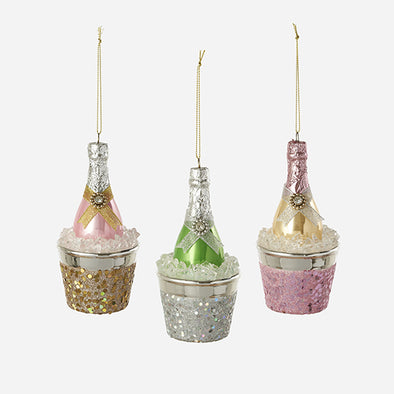 180 Degree Champagne Bucket Ornament