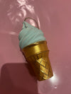 Glitterville Ice Cream Cone Ornament