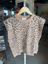 Entro Cheetah Print Sweater Vest