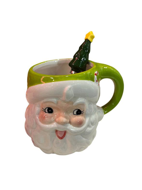 180 Degree Santa Mug with Spoon