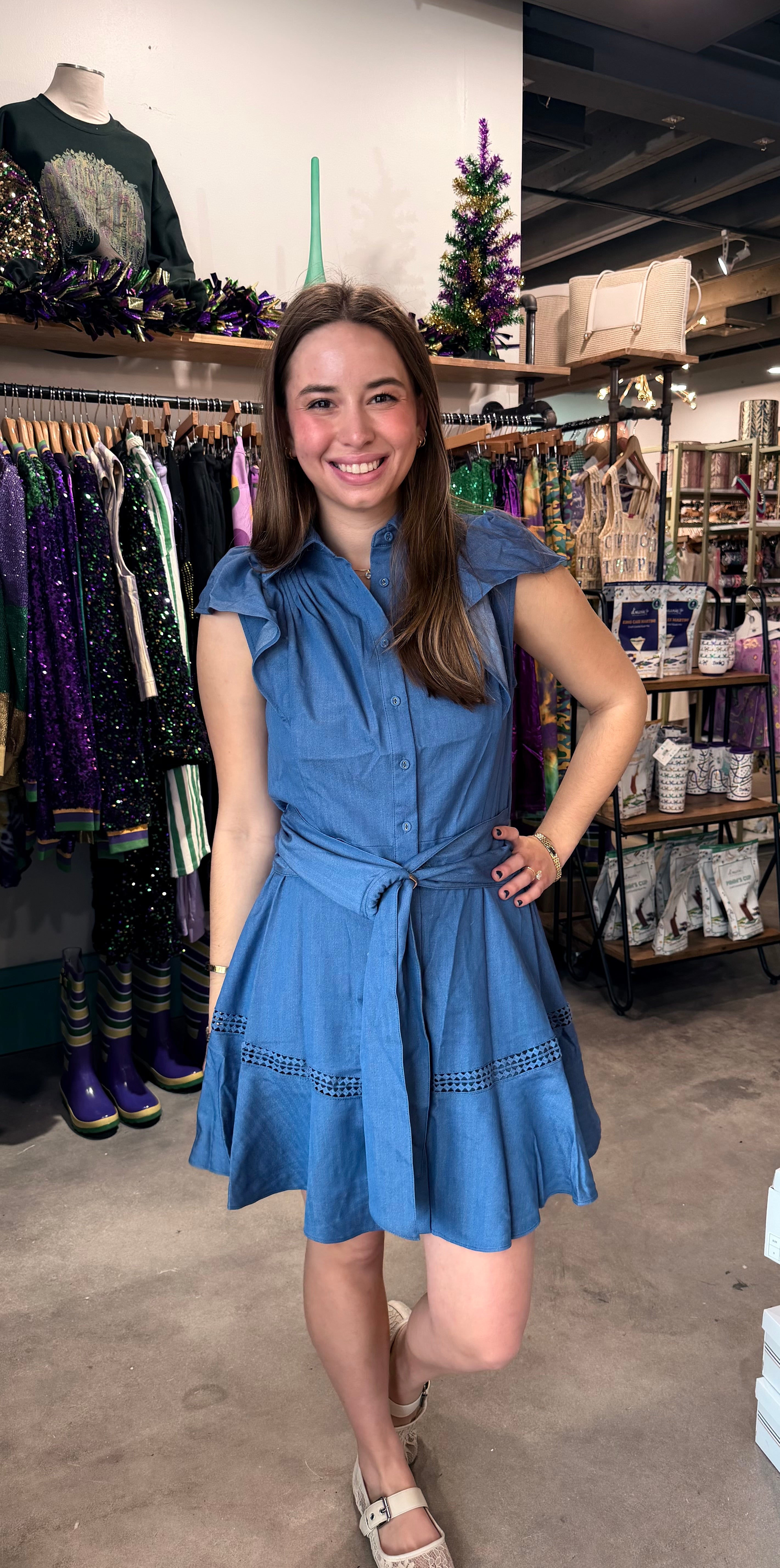 Sincerely Ours Denim Cara Dress Sincerely Ours Denim Cara Dress