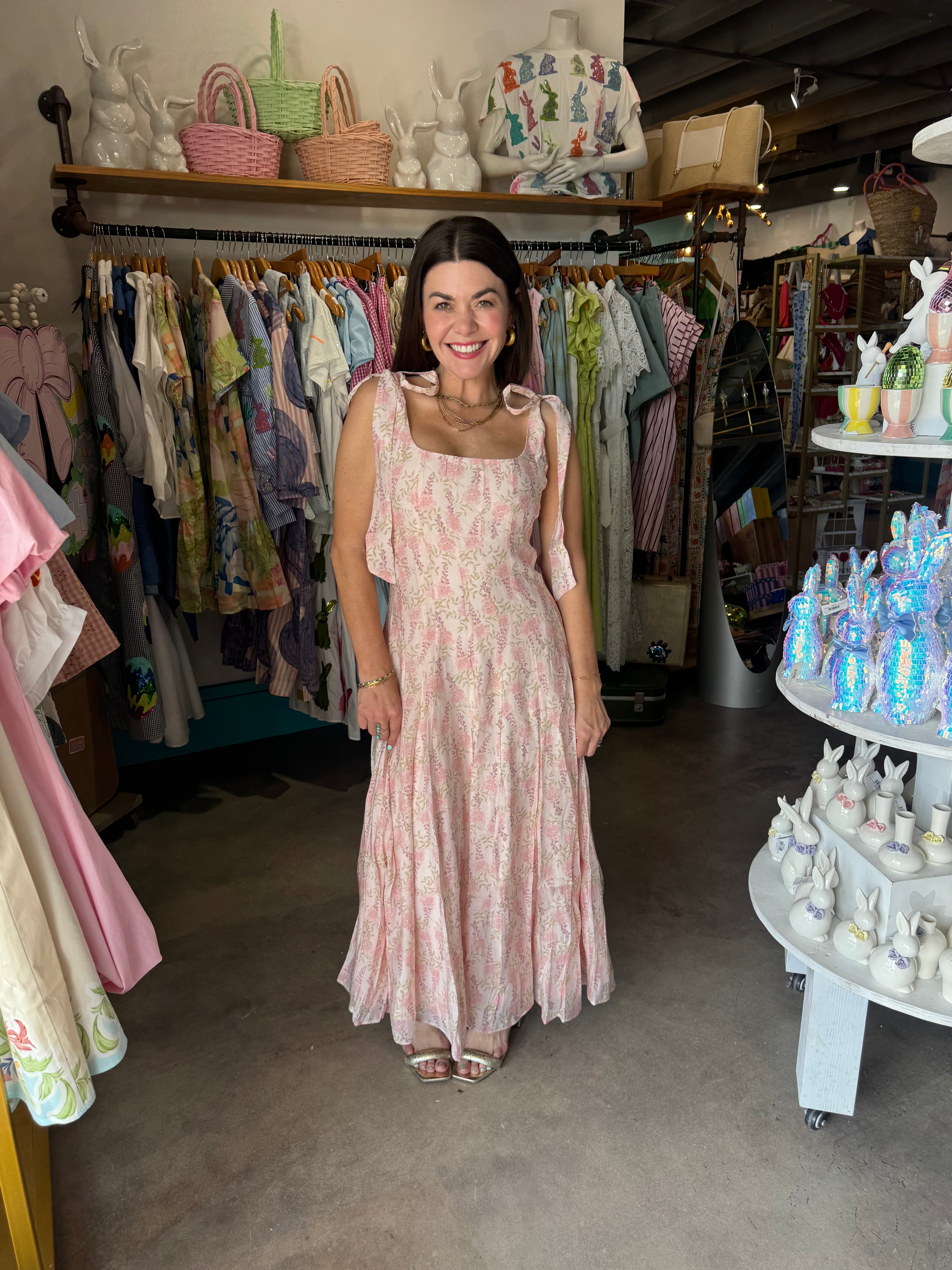 skylar midi dress Skylar Smocked Bodice Midi Dress