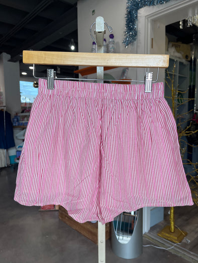 Meet me in Santorini Aegean Nautical Stripe Shorts