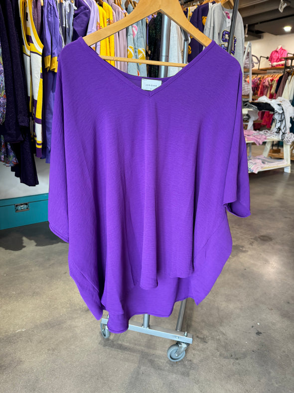 Adrienne Purple Sadie Top