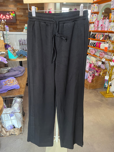 P. Cill Black Drawstring Pants