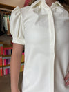 Sincerely Ours White Leather Vivienne Dress