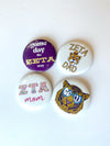 L. Ellis Designs Zeta Tau Alpha Buttons