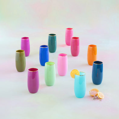 Glitterville Sugar Plum Glass Tumbler
