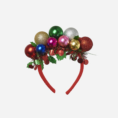 180 Degree Tinsel Ball Party Headband