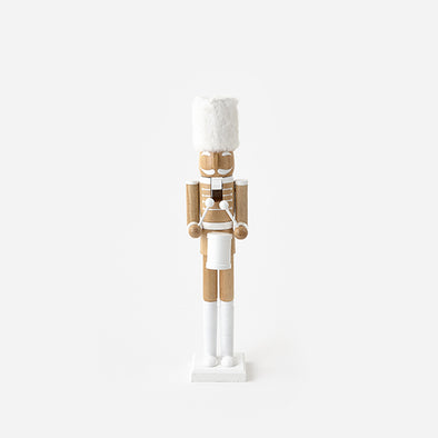 180 Degree White/Natural Wood Nutcracker