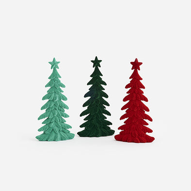 180 Degree Medium Flocked Tree