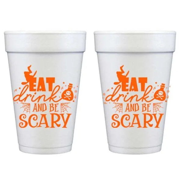 Eat Drink & Be Scary Styrofoam Cup