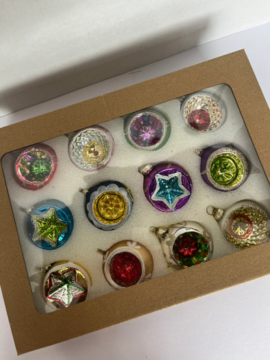 180 Degree Boxed Set of 12 Reflector Ornament