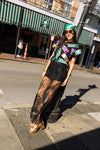 QOS Black Metallic Nola Street Sign Tee