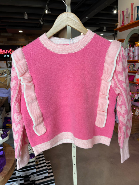 Sincerely Ours Pink Sweetheart Sweater