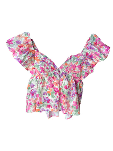 Meet me in Santorini Blossom Carnival Top