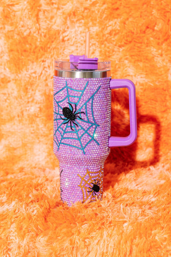 QOS Purple Spider Tumbler 40oz