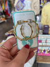 Taylor Shaye Purple and Gold Meghan Hoops