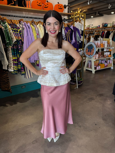 Lucy Paris Champagne Amy Sleeveless Top