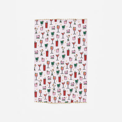 180 Degree Holiday Cheers Martini Dish Towel