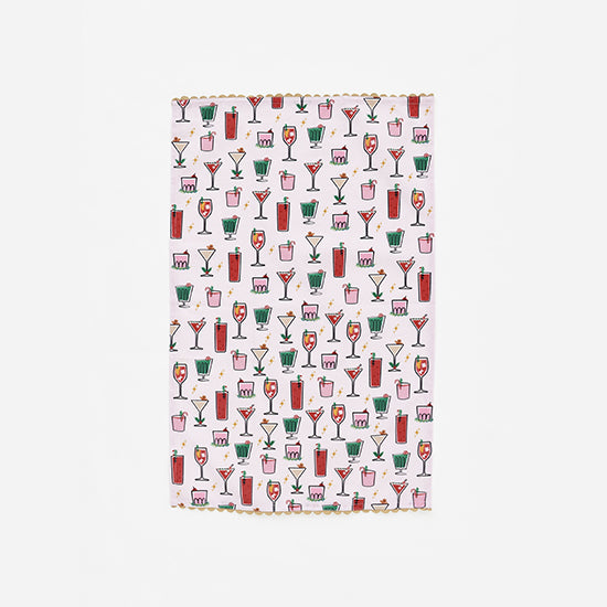 180 Degree Holiday Cheers Martini Dish Towel