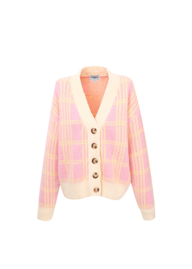 FRNCH Paris Rose Pale Manila Cardigan