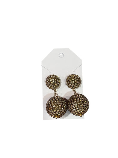 Janie Rhinestone Ball Drop Earrings