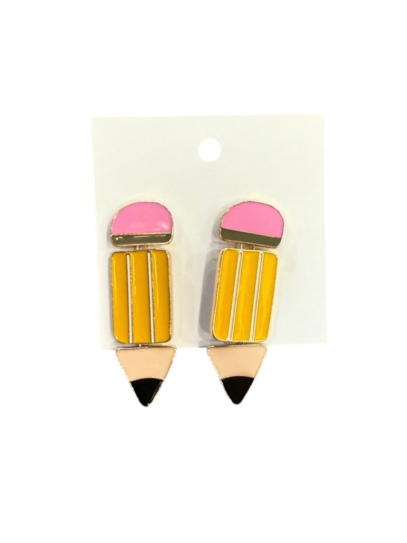 Pencil Drop Earrings