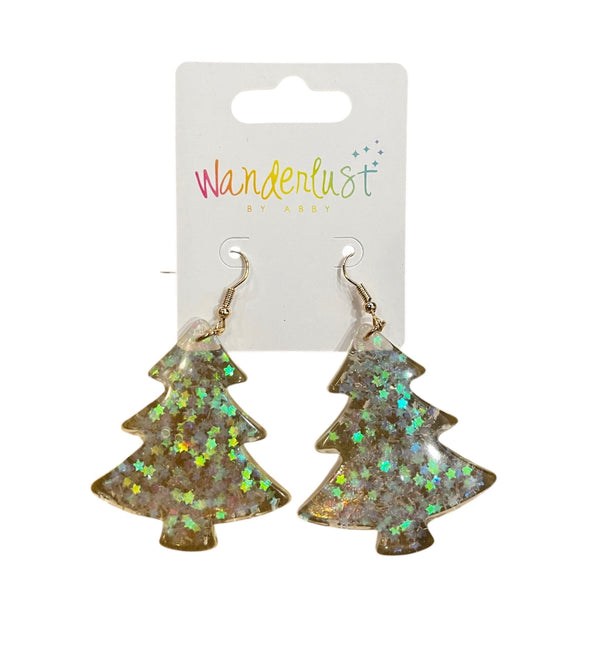 Sparkly Tree Earrings