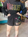 QOS Licensed Black Broom and Wand Shorts