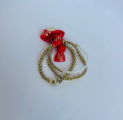 Duo Threads The Everyday Gold Chi Omega Bracelet