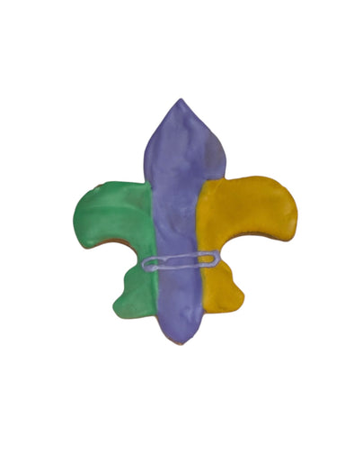 Pawsitively Homemade Mardi Gras Fleur De Lis Dog Treats