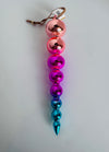 Glitterville Rainbow Reflective Ombre Finial Ornament