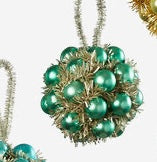 180 Degrees Tinsel Ball Ornament