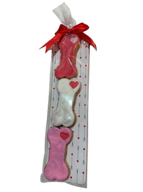 Pawsitively Homemade Valentines Bone Shaped Dog Treats