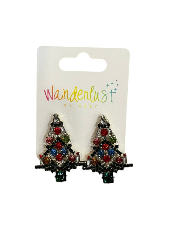 Sophie Rhinestone Tree Earrings