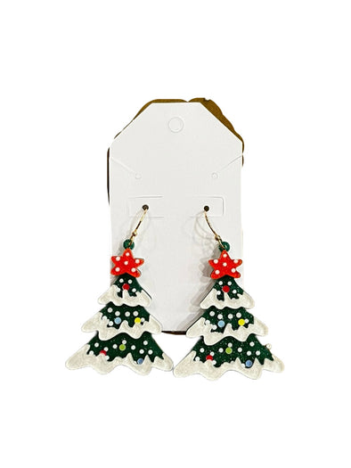 Snow Tree Earrings