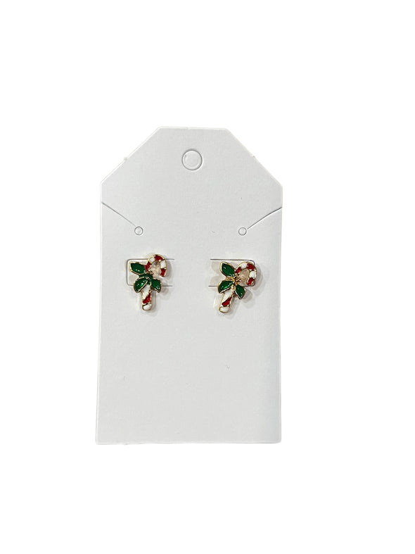 Santa & Candy Cane Mini Studs