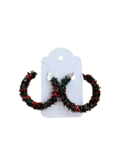 Red & Green Garland Hoops